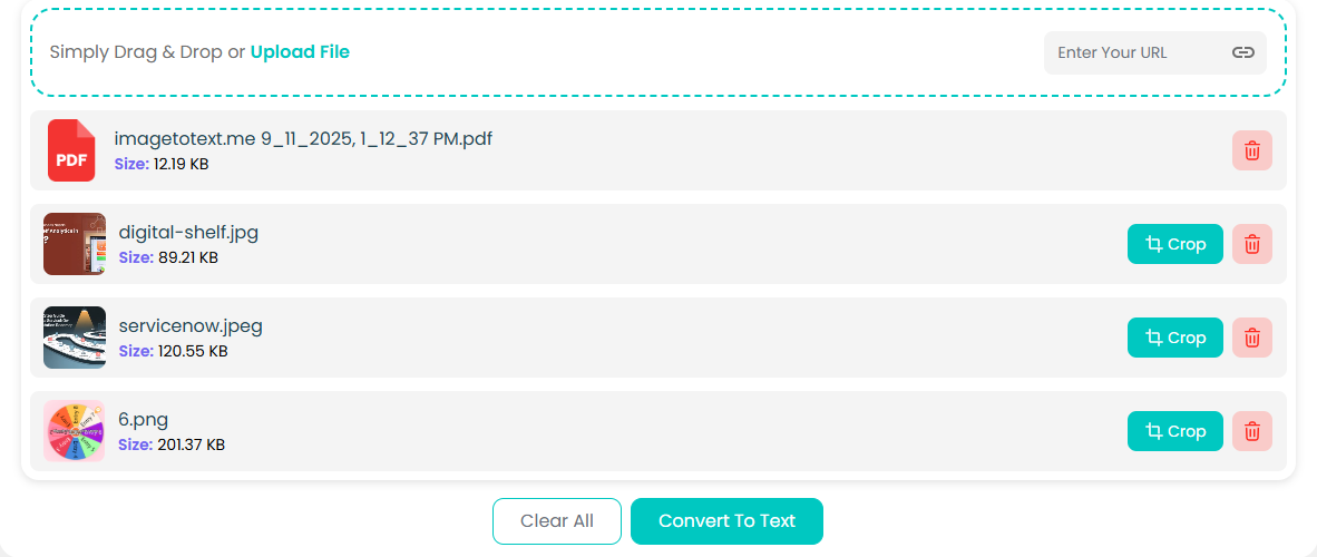 Upload files to ocronline.io