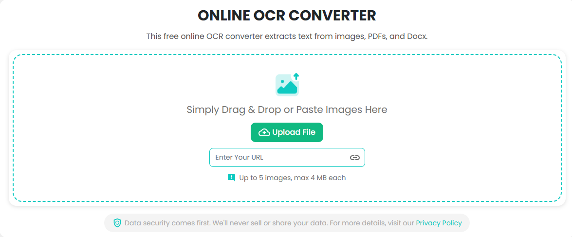 Text Extraction from image